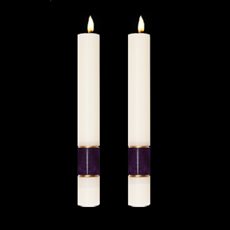 Gloria Purple Side Altar Candles SKU 69820